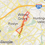Davisville route route map