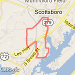 Carlos 10 miler route map