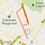 Cardinal Spellman HS Walk Route route map