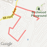 Training Begins Run 1 route map