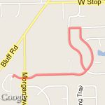 Very Hilly Run 1.7m route map