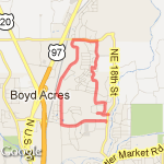 Empire-Boyd Acres-Cooley route map