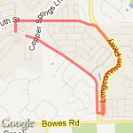 1st Running Route route map