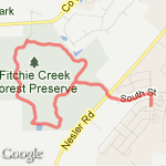 Forest Preseve 3mi route route map