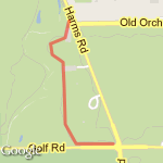 old orchard to golf route map