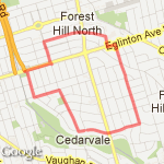 dog walk route map