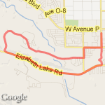 8 MILE LOOP route map
