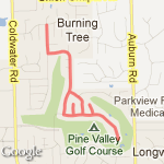 Old Lantern route map