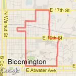 Campus Loop-North  route map
