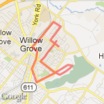 Edge Hill/Moreland route route map