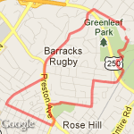 CHS-CHS 4 Miles route map