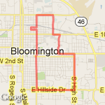 Hillside Loop route map