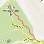 Red Rocks SVP 3 Mile Trail Loop route map