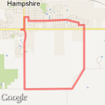 Hampshire 6mi run route map