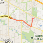 4.16 miles route map