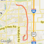 Peak out & back over 12 route map