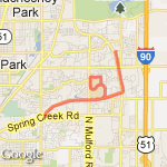 Peak to RVC route map