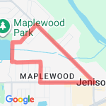 Bob's 5k route route map