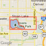 Sloan's Lake route map