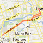 10km - lots of hills route map