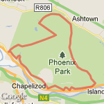 6 mile run in Phoenix Park route map