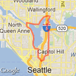 Lake Union 2012-05-06 route map