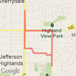 to the library route map