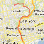 Bloorview - Queen route map