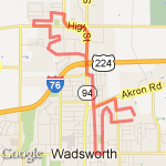 Weatherstone 8.25 route map