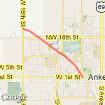 In town Trail route map