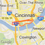 PBS - US Bank Arena route map