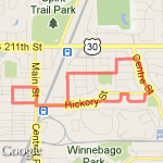 5k practice route map