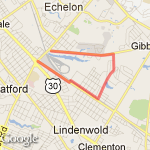 Gibbsboro 3.3 miler route map
