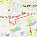 5KM Down King Rd route map