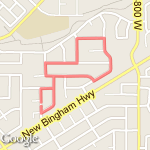 Earl 1 1/4 run route map