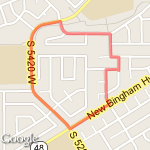 1 1/2 Easy route map