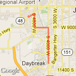 10 mile Temple Run route map