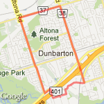 Altona-Finch-Whites route map