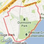 Petticoat-Parkview-Granite  route map