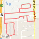 3 mile run route map