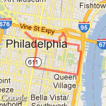 Chinatown - River walk route map