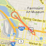 Fairmont and Art Museum route map