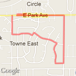 (KR) Mild 2 Miles  route map