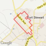 Fort Stewart Saturday Morning run route map