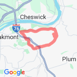 7.5 Miles Down to the girls house route map