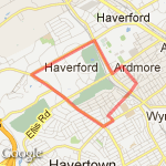 4. 5 Miles route map