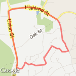 Big loop by old Post Office route map