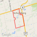 13 km loop route map