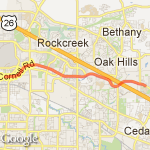 Down Cornell route map