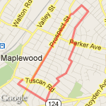 Tuscan Harvard run route map